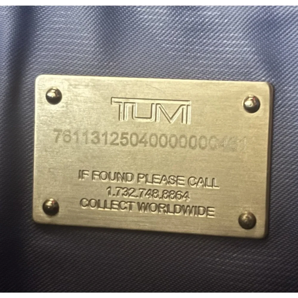 Tumi Signature Briefcase Laptop Bag Black No Strap Monogram No. 7611312504000000